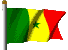 le drapeau du Senegal qui flotte